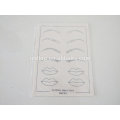 Professional rubber eyebrow practice skin for permanent makeup